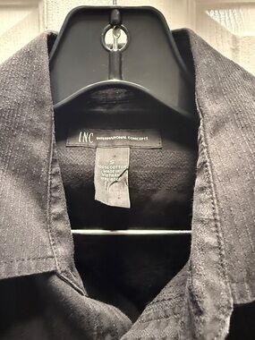 INC International Concepts Men's Black Lightweight Shirt Jacket